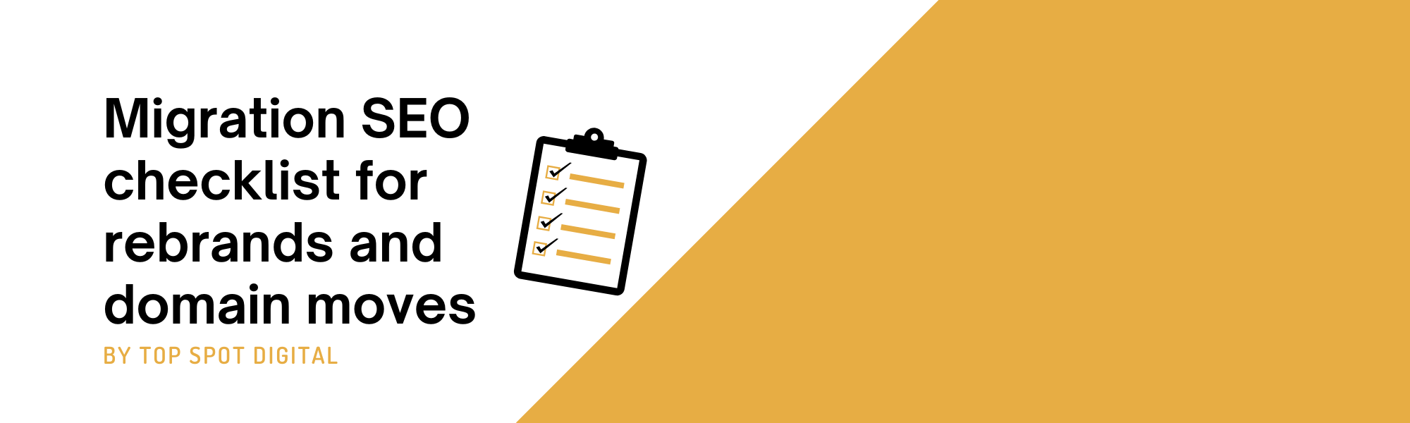 Migration SEO checklist for rebrands and domain moves